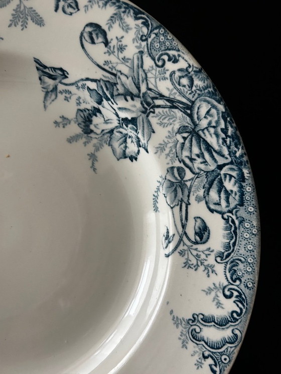 Image 1 of 13 Louis Graves Terre de Fer Cyclamen Soup Plates