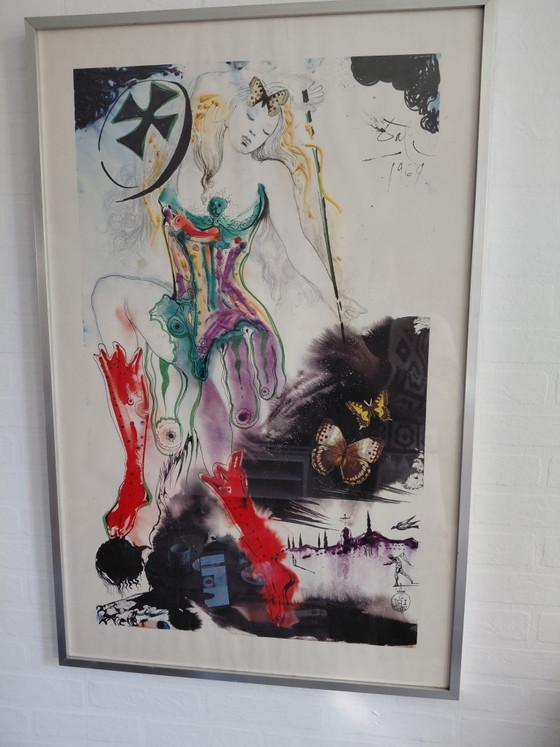 Poster Salvador Dali: Archangel Fighting the Demon, Salvador Dalí, Art, Metal, Paper, Black (photo 5 of 5)