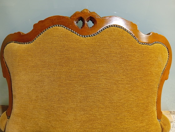 Vintage Fauteuil – Wood, Textile (photo 4 of 5)