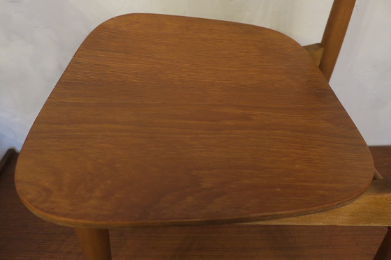 Image 1 of 4x Vintage Butterfly Teak Dining Chairs