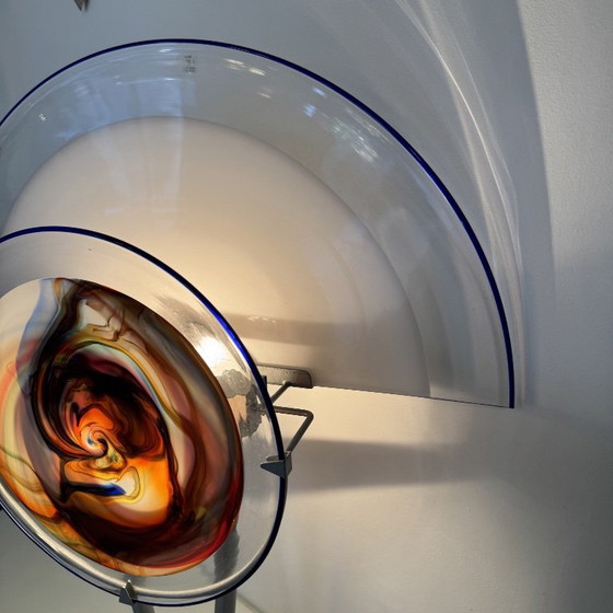 Sunset Murano Glass Table Lamp, Vintage Design, 1980s – vetri murano, Metal (photo 9 of 10)