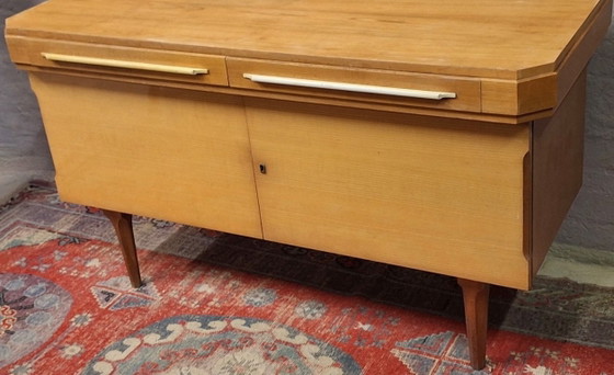 Buffet Art Déco Vintage en érable, 1950 – Buffet bas, Wood (photo 4 of 7)