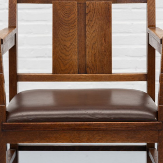 Art Deco Chair 30s – Dining chairs, Wood, Leather (photo 11 of 21)