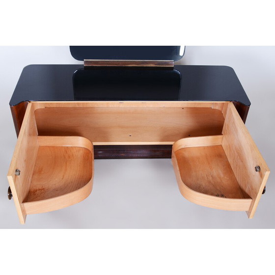 Image 1 of Vintage mahagony-maple Art Deco dressing table by Jindrich Halabala for Up Zavody, 1940s