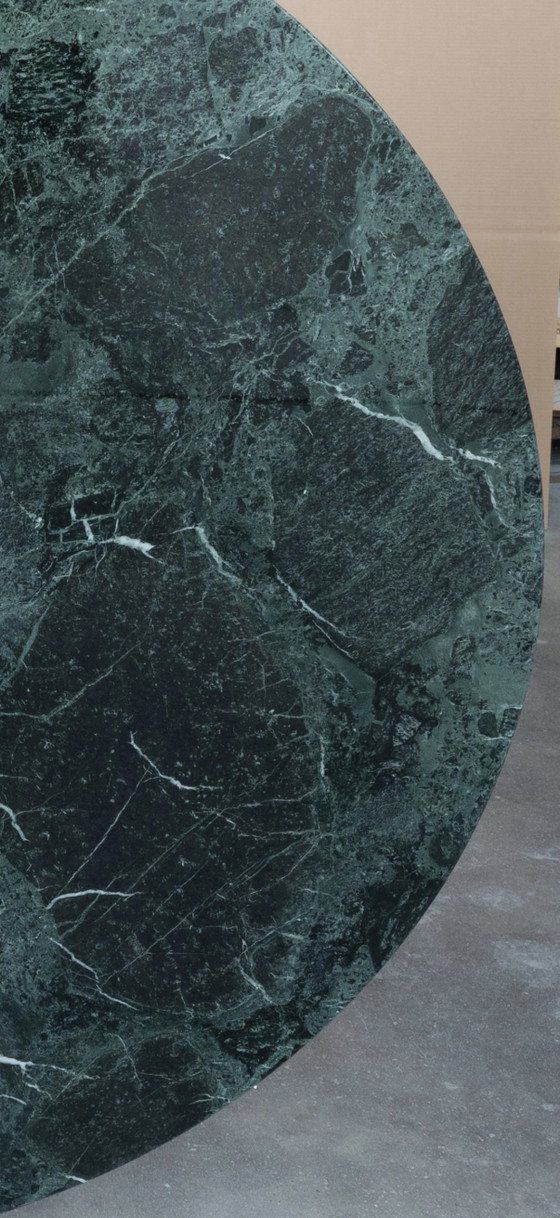 Original Round Knoll Tulip Dining Table (120cm) in Alpi Verdi Glossy In New Condition!! Eero Saarinen (photo 3 of 14)
