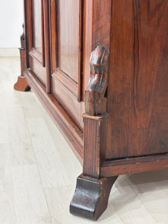 Image 1 of Antique Louis Philippe display cabinet, wardrobe, living room cabinet, circa 1880