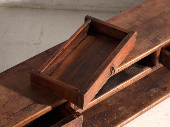 Mobile basso laccato antico in legno di olmo – Cina, circa 1900 – Credenze con vetrina, Iron (photo 26 of 40)