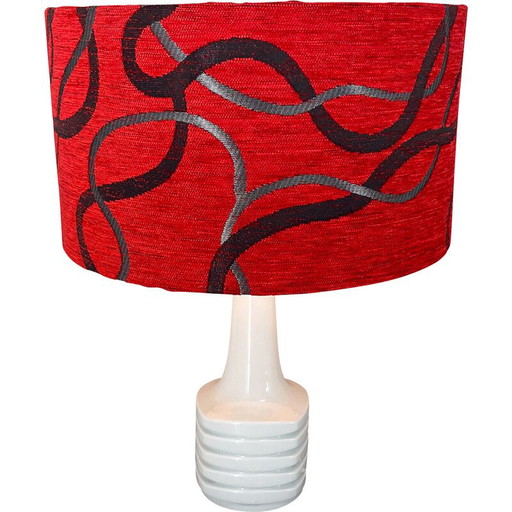 Lampada da tavolo in porcellana vintage per Wallendorfer Porzellan, Germania 1960