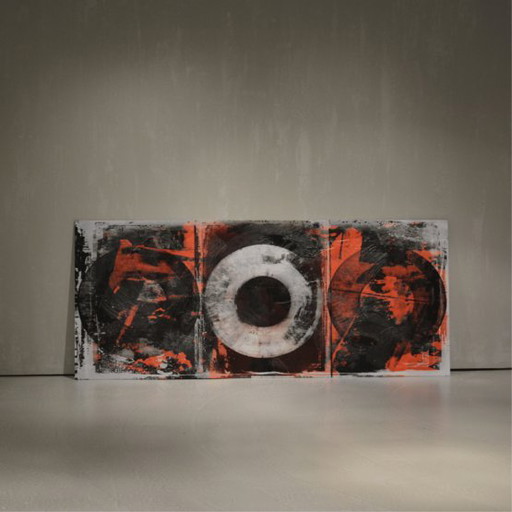Cobra GN4295 Red Circles Lackierung – Cobra Art, schilderijen tekeningen, Aluminium, Abstract