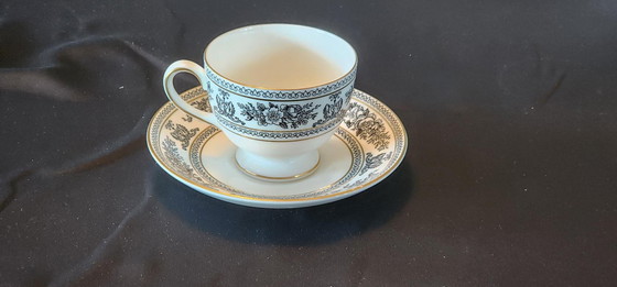 Image 1 of 7-Piece Tea Set - Wedgwood Blacke Cold Columbia