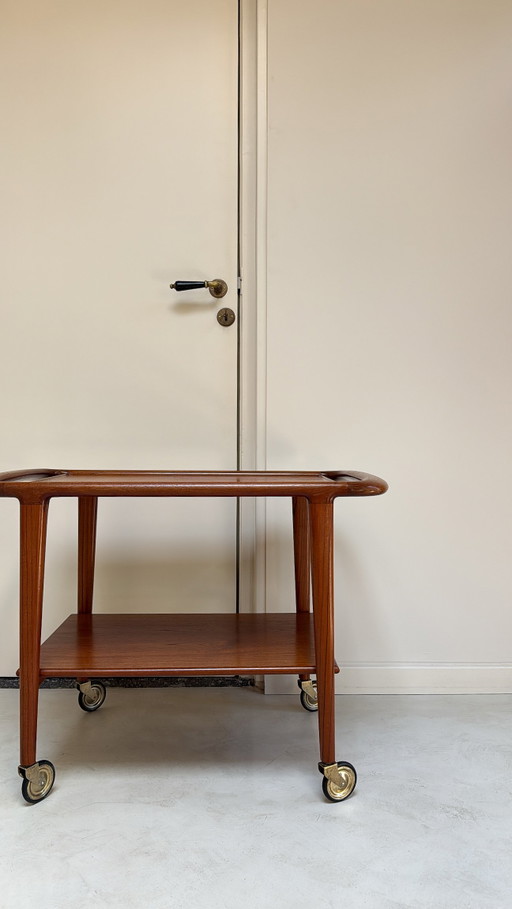 Carrello vintage in teak di Niels Otto Møller
