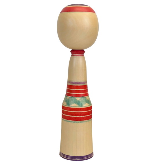 Muñeca Kokeshi Tradicional Japonesa Firmada – Estilo Togatta por Katsu (25.5 cm) – Objetos decorativos (photo 2 of 4)
