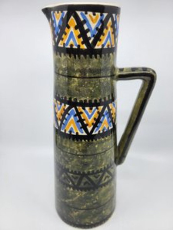 Image 1 of Vaso Pichet Kercy Quimper di Simone Carrié per Elchinger Francia 1950