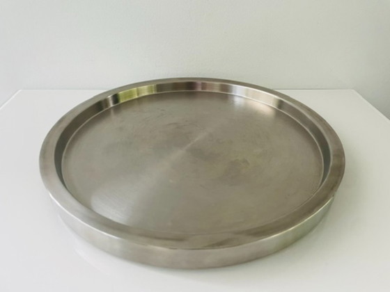 Image 1 of Bandeja/plato de servir de diseño de acero inoxidable