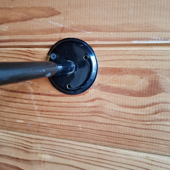 Image 1 of Vintage spiral wall coat rack black 80s