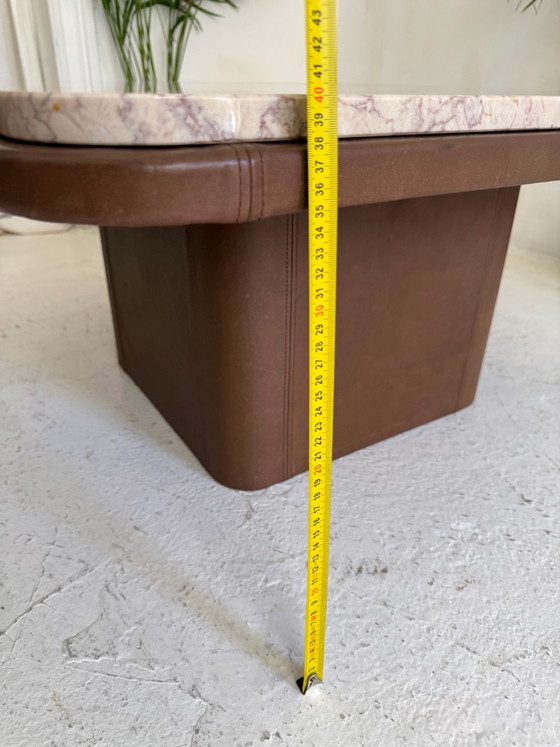 Table basse De Sede, Tables basses, Cuir, Marbre, Beige (photo 7 sur 9)