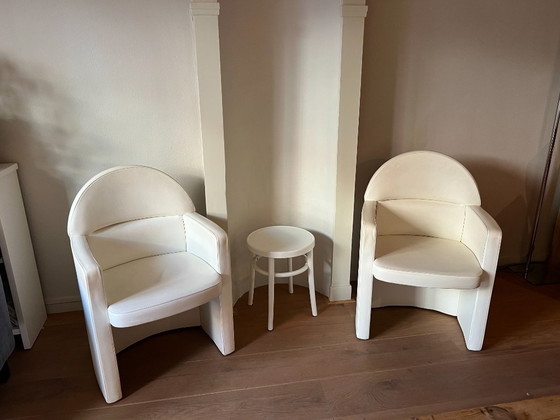 Image 1 of Eetkamer of vergaderstoel Poltrona Frau Ego Meeting (4x) WIT