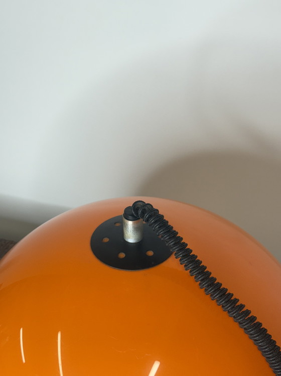 Image 1 of orangefarbene Pendelleuchte aus den 70ern