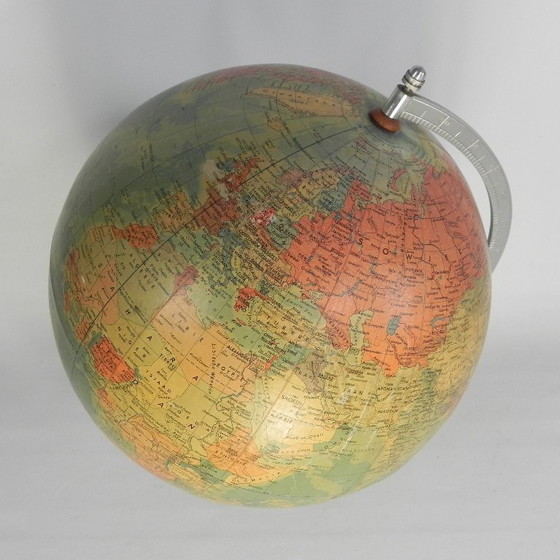 Image 1 of Rath Globe of papier-mâché on a wooden base, 1975