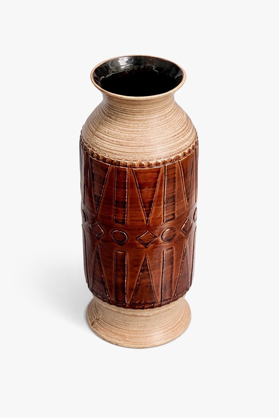 Image 1 of Klein Keramik | West Germany floor vase | model 723-52 | Mid- Century Modern | c. 1970 