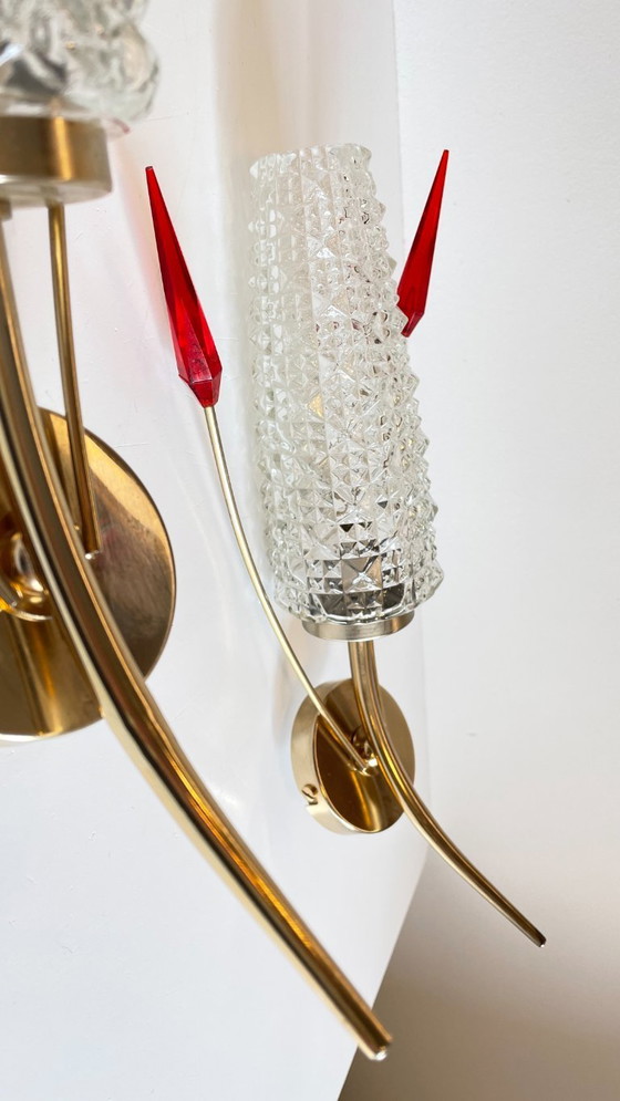 Image 1 of Paar retro 60's wandlampen Frankrijk