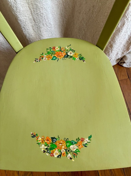 Vintage Baumann Bistro Stoel Opgeknapt – Eetkamerstoelen, Wood (photo 4 of 10)