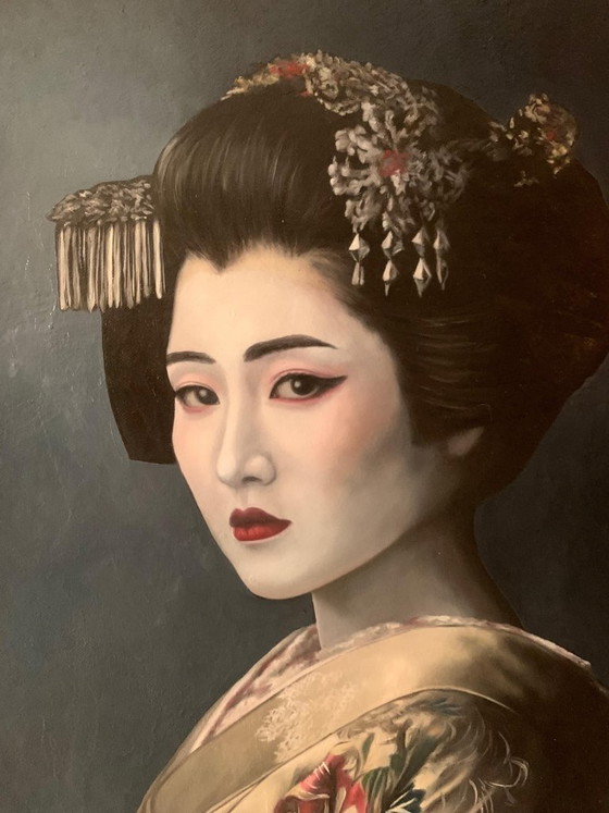 Image 1 of J. Hanter - Vigilia de seda y margaritas