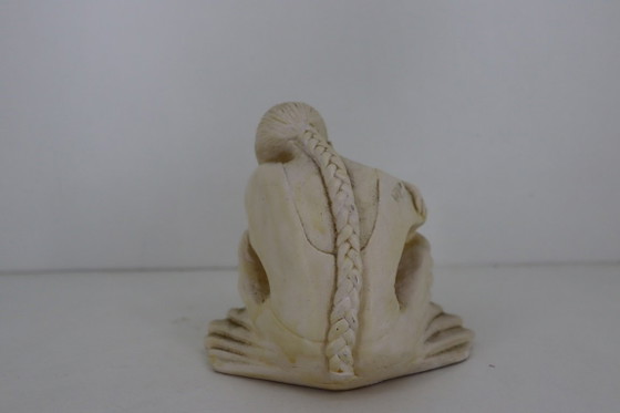Sculpture vintage de style Art déco – Ballerine au repos (plâtre épais, 1,6 kg) – Other (photo 4 of 5)