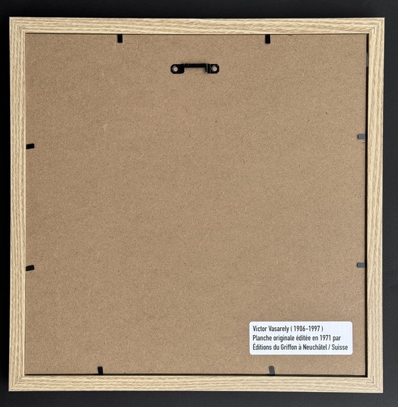 Image 1 of Victor Vasarely - Disegno originale del 1971 - incorniciato