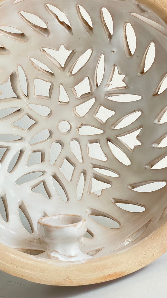 Image 1 of Applique artisanale CéRAMIQUE CENTRE BLEU