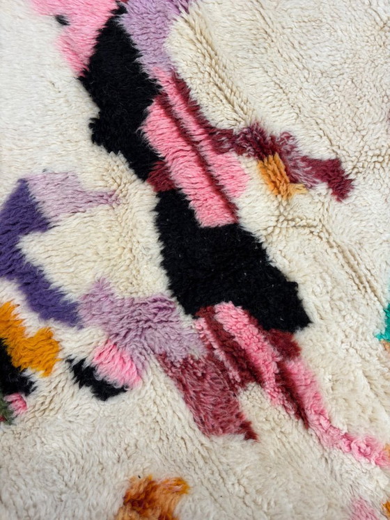 Image 1 of Moroccan Modern Colorful Rug 160x200 cm, Authentic Moroccan rug, Berber carpet, Genuine Wool rug, Handmade rug, Beni ourain styl