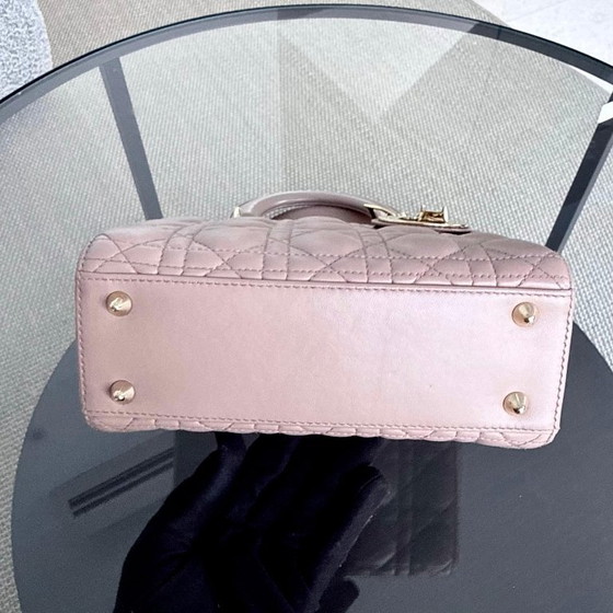 Image 1 of DIOR LADY SMALL MYABC FLAP - PELLE DI VITELLO CANNAGE CON FERRAMENTA NERA