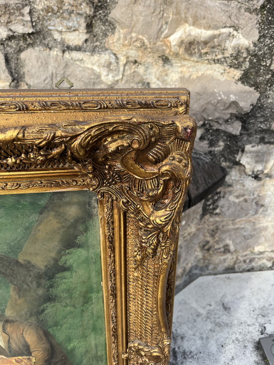 Image 1 of Antique oil painting on canvas