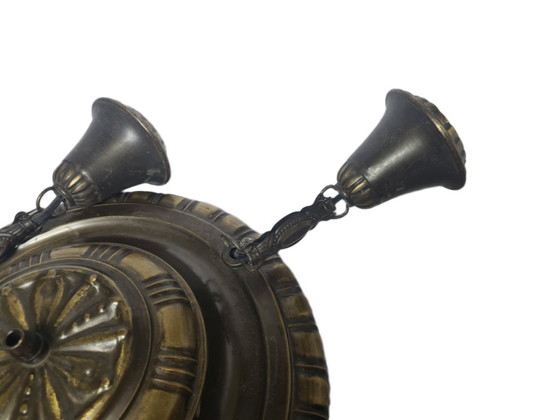 Art Nouveau Chandelier, Austro Hungarian Empire, 1900s – Metal, Brass (photo 10 of 13)