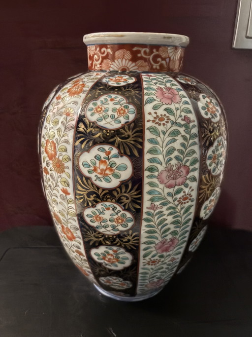 Antique Japanese Kutani Vase, 26cm High – vazen, Porcelain (photo 2 of 6)