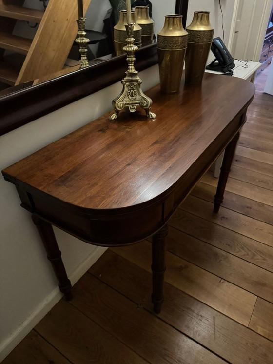 Image 1 of OAK SIDETABLE folding table - dining table WALL TABLE EICHHOLTZ