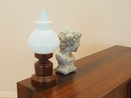 Lampada in ceramica, design polacco, 1977, prodotta da DZPE POLAM Mysłakowice