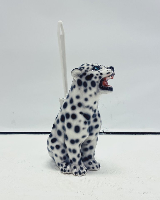 Image 1 of Leopard toilet brush holder