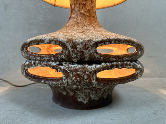 Image 1 of Lampadaire vintage XL en céramique épaisse - Stein Keramik