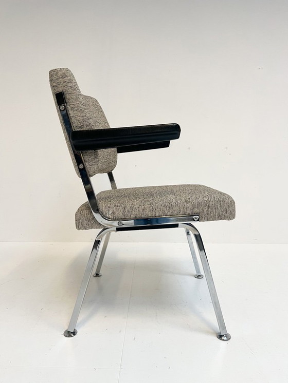 Image 1 of Sillón de diseño tapizado en gris atribuido a Gispen, años 60