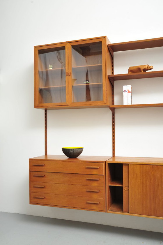 Danish Shelving System in Teak by Kai Kristiansen for Feldballes Møbelfabrik, 1960s, Shelving unit, Wood (photo 4 of 21)
