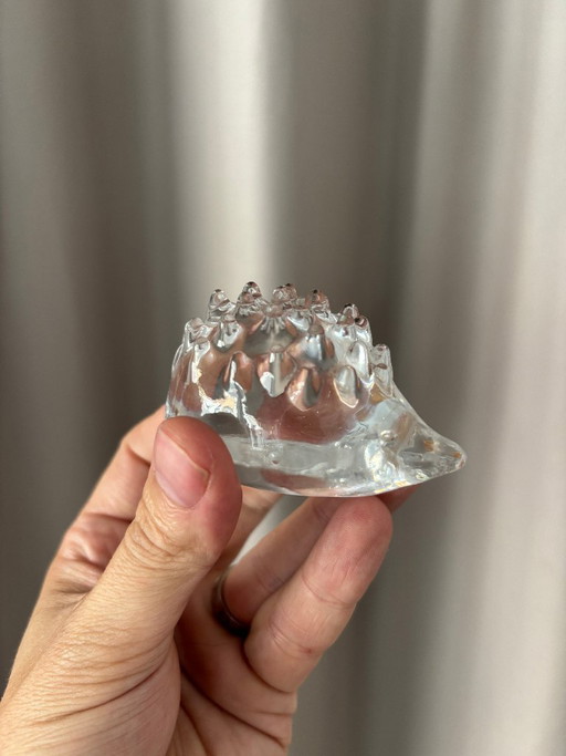 Fermacarte vintage a forma di riccio in vetro Hadeland – Norvegia, anni '70 – cadeaus, Glass