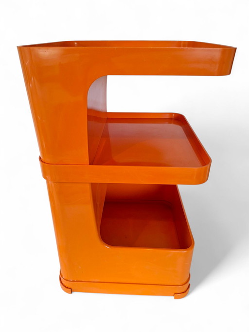Vintage space age side table bar cabinet Marc Held Flair Prisunic