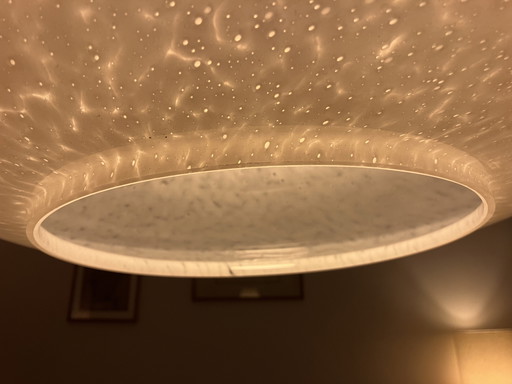 Lampada a sospensione in vetro di Murano con ottone Glashütte Limburg