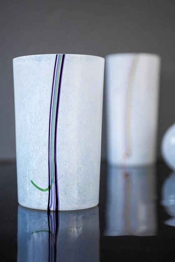 Image 1 of Glass vases by Vallien for Kosta Boda, set of 3