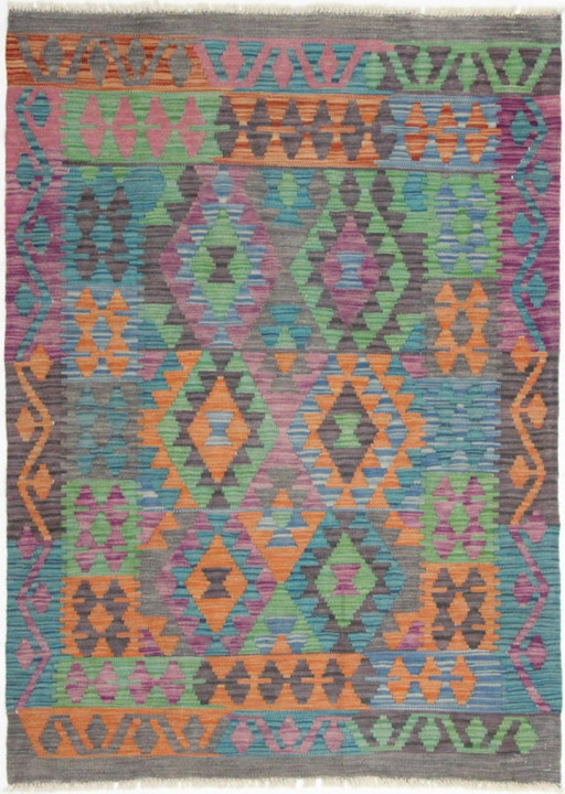 Original Old Style Kelim Afghan 145 X 103 Cm Top Zustand