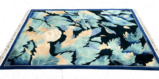 Big Tropical Wool Persian Rug 200x300cm, 80/90's