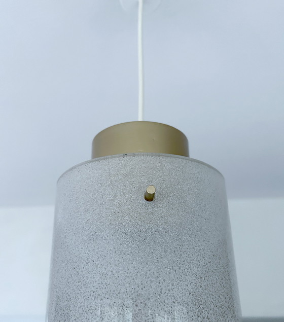 Image 1 of Very Large Mid Century Glass Pendant Lamp