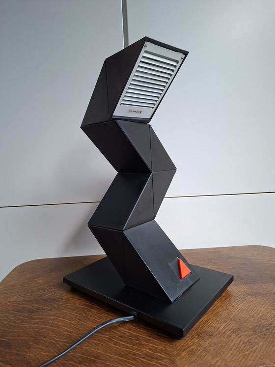 Image 1 of Lampada da tavolo vintage Zigzag di Shui L.D. Chan - ca. anni '80 - Design modulare - E-Lite / Z-Lite / Massive