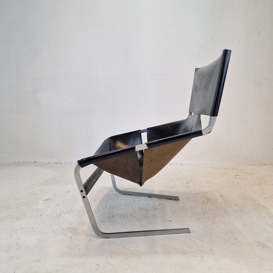 Image 1 of Chaise vintage modèle F444 en métal par Pierre Paulin pour Artifort, 1960